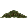 6' Artificial Christmas Swag With 50 Led Lights, Berries And Pine Cones
