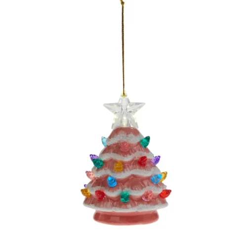 As Is Mr. Christmas Set Of 3 Mini Snow-Tipped Nostalgic Trees With Timer