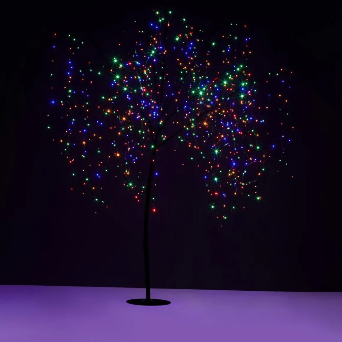 As Is Winter Lane 7' Color Changing Willow Tree