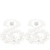 August & Leo Set Of 2 Crystal Beaded Led Garlands With Timer