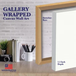 Courtside Market Canvas Wall Art - Winter Window, 12" X 18"