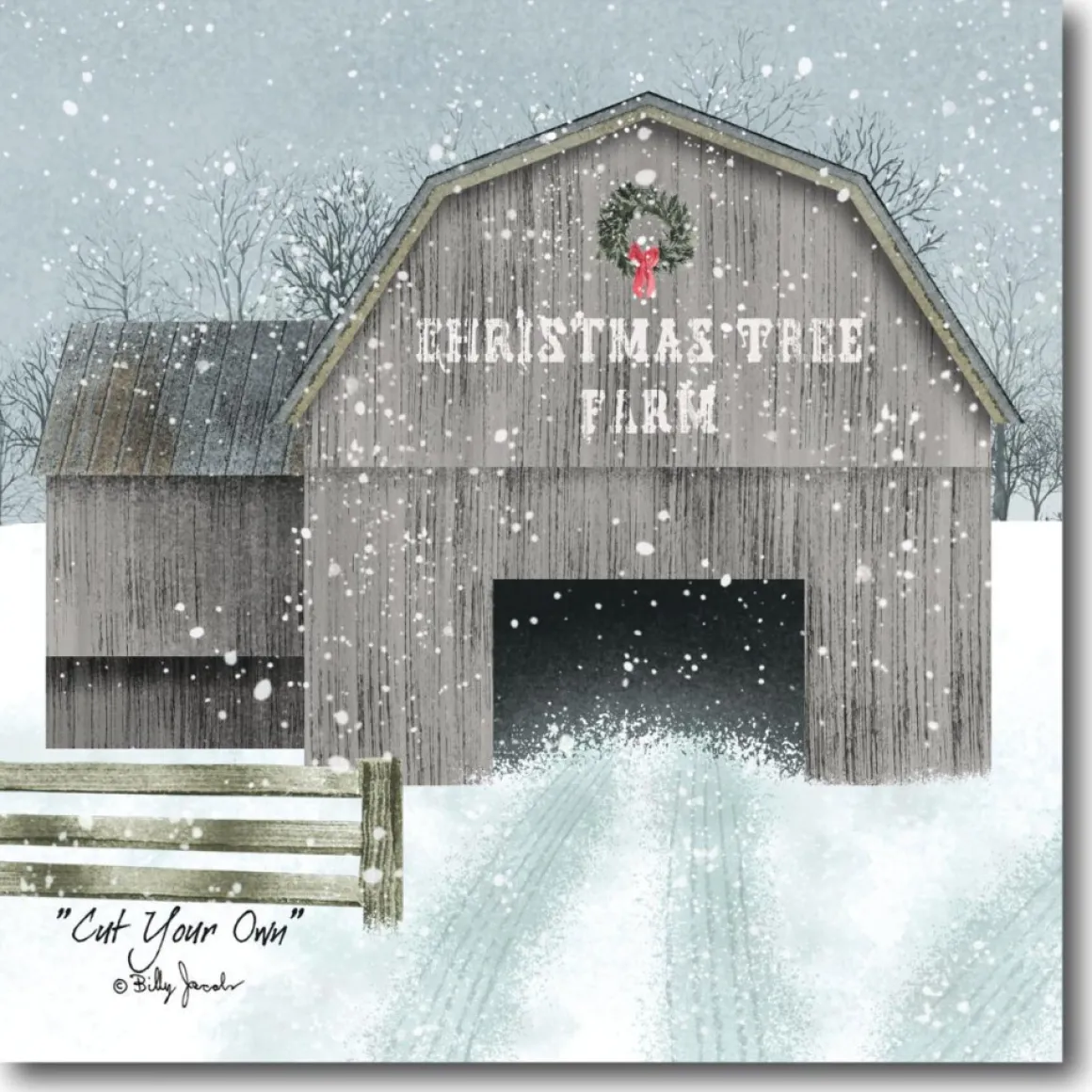 Courtside Market Christmas Tree Farm Canvas Wall Art