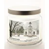 Courtside Market Christmas Chapel Infused Wax Candle With Silver Lid
