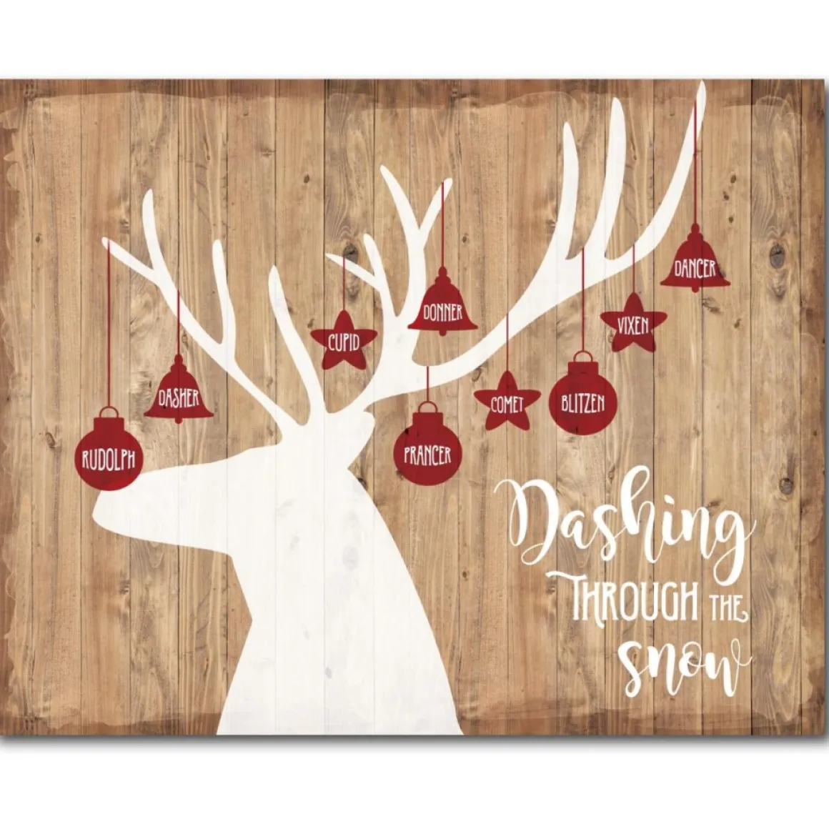 Courtside Market Dashing Through The Snow Canvas Wall Art