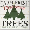 Courtside Market Farm Fresh Christmas Trees Canvas Wall Art
