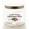 Courtside Market Farm Trees Candle In Glass Jar With Silver Lid