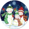 Courtside Market Festive Lights I Snowman 12X12 Circular Wood Decor