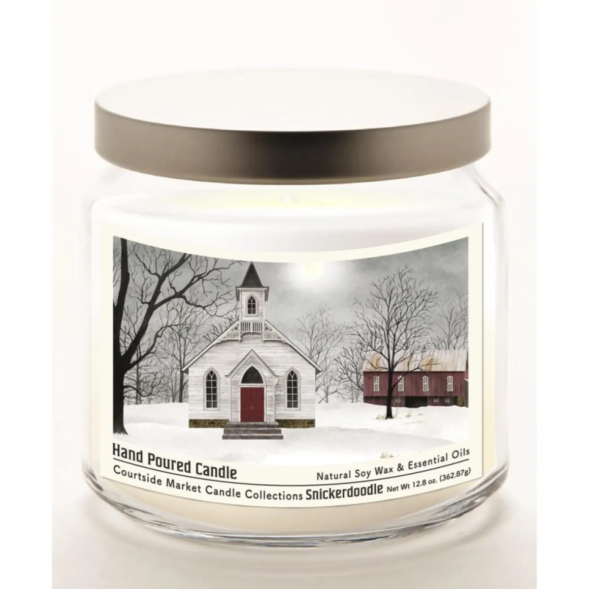 Courtside Market Love One Another Infused Wax Candle With Silver Lid