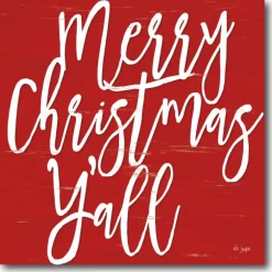 Courtside Market Merry Christmas Y'All Canvas Wall Art