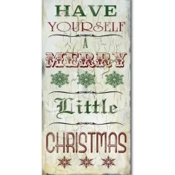 Courtside Market Merry Little Christmas Canvas Wall Art