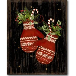 Courtside Market Mittens Floral Canvas Wall Art