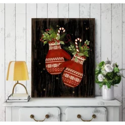 Courtside Market Mittens Floral Canvas Wall Art