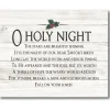 Courtside Market O Holy Night Fixed 10.5" X 14" Wood Art