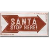 Courtside Market Santa Stop Here Canvas Wall Art