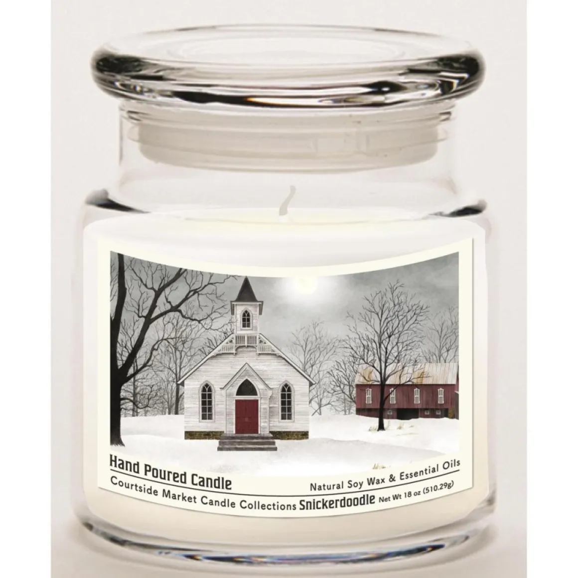 Courtside Market Soy Candle W/ Essential Oils + Lid - Love One Another