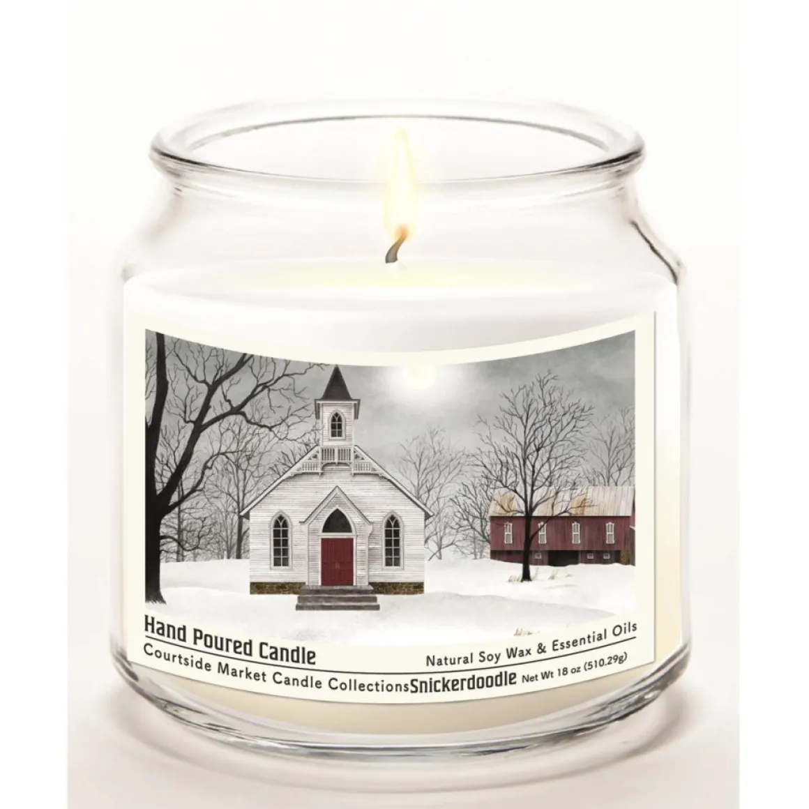 Courtside Market Soy Candle W/ Essential Oils + Lid - Love One Another
