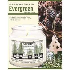 Courtside Market Soy Candle W/ Essential Oils + Lid - Merry Christmas