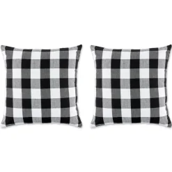 Design Imports Buffalo Check Pillow Covers Set Of 2
