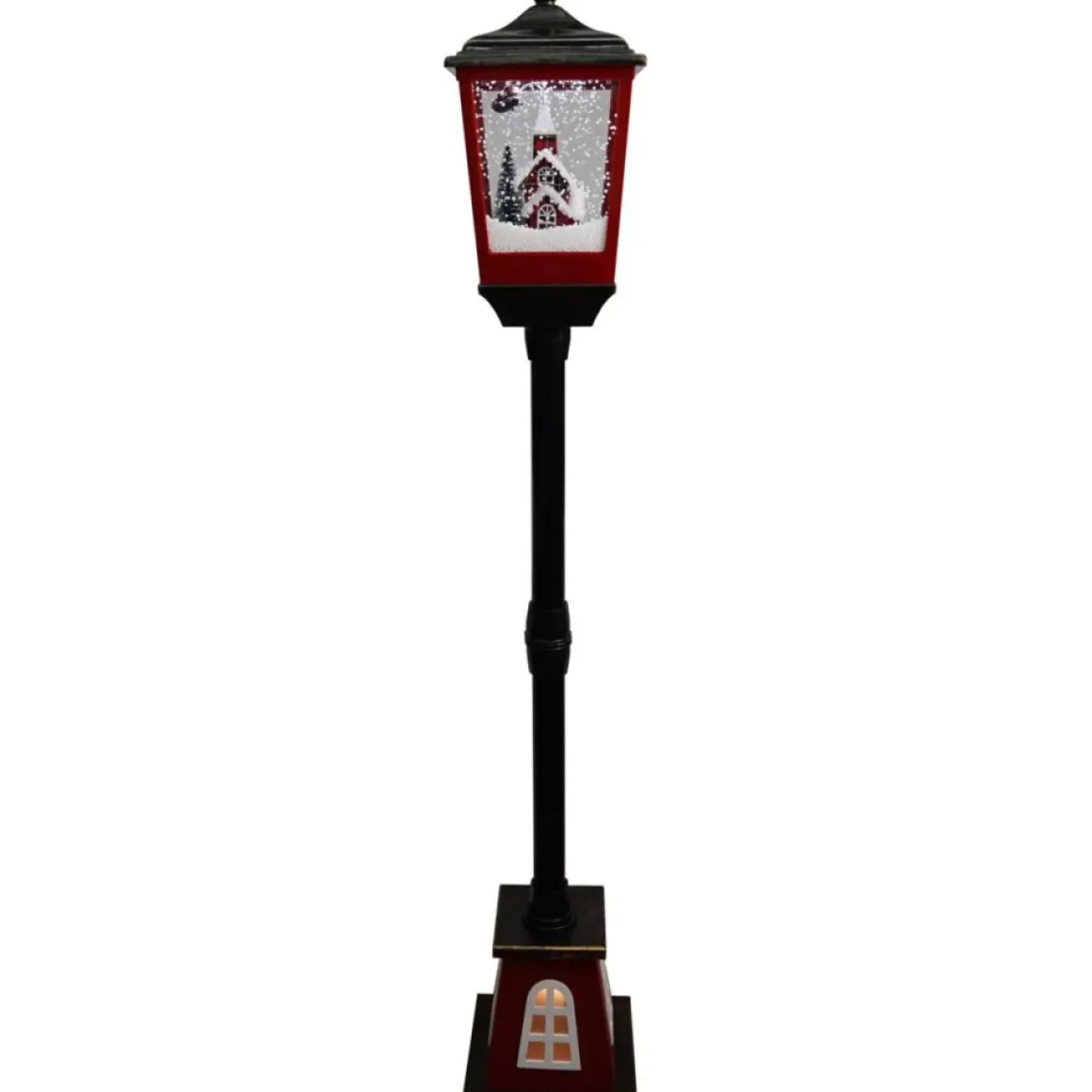 Fraser Hill Farm 53" Musical Street Lamp W/ Flying Santa