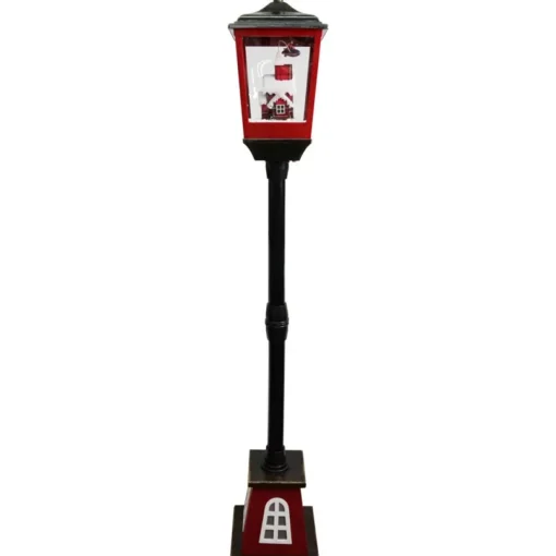 Fraser Hill Farm 53" Musical Street Lamp W/ Flying Santa