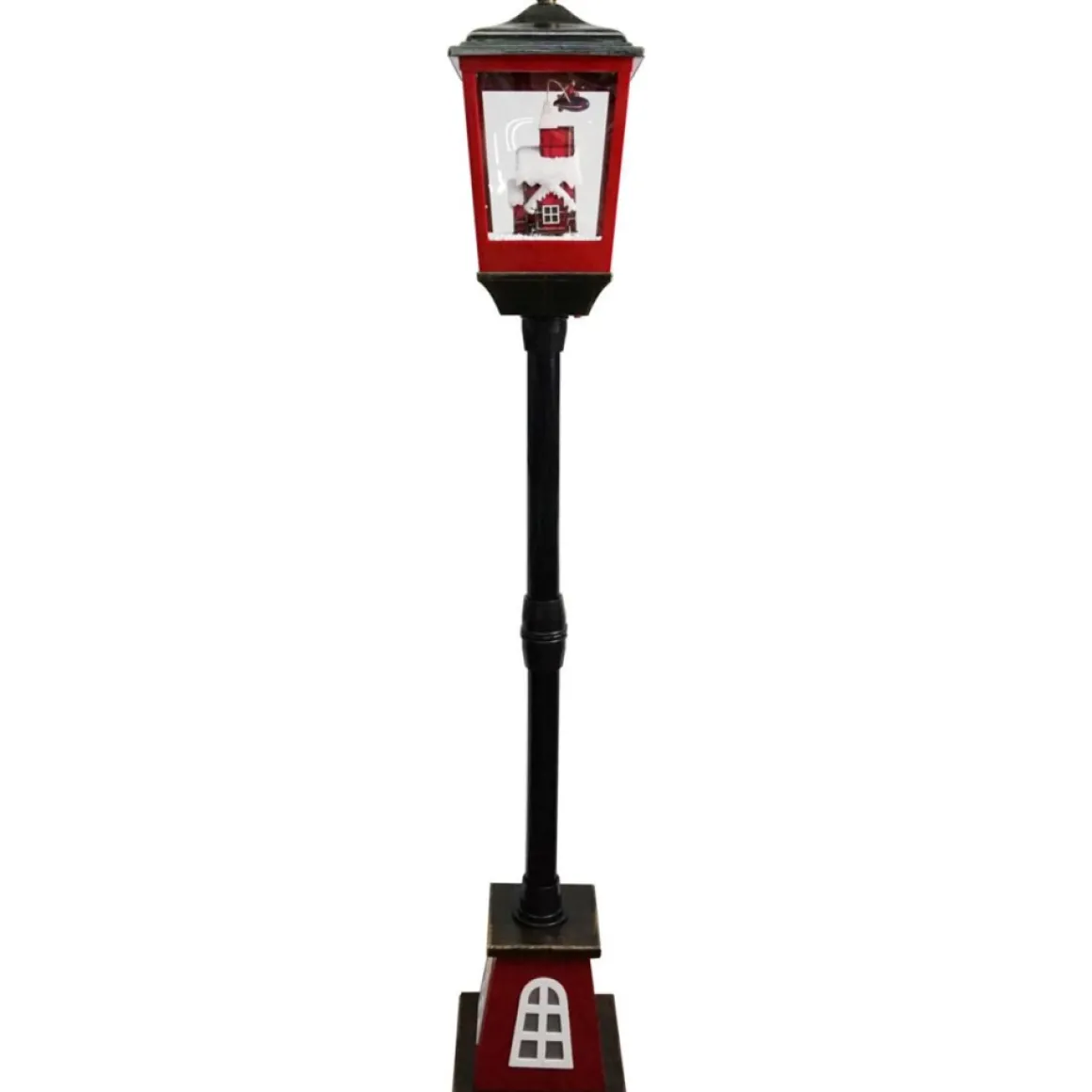 Fraser Hill Farm 53" Musical Street Lamp W/ Flying Santa