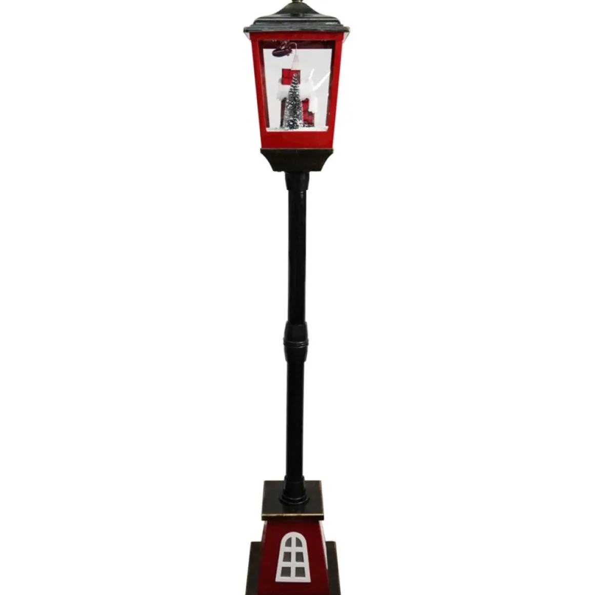 Fraser Hill Farm 53" Musical Street Lamp W/ Flying Santa