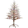 4' Frosted Berry Twig Christmas Tree With 100 Lights