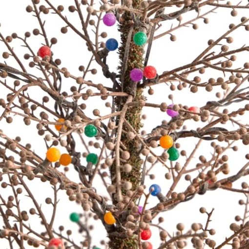 4' Frosted Berry Twig Christmas Tree With 100 Lights