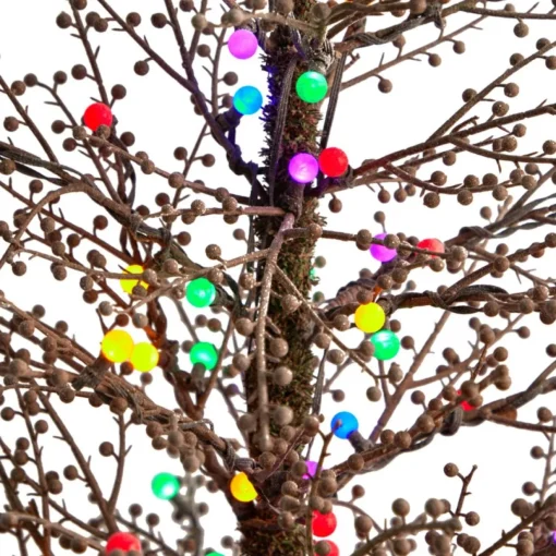 4' Frosted Berry Twig Christmas Tree With 100 Lights