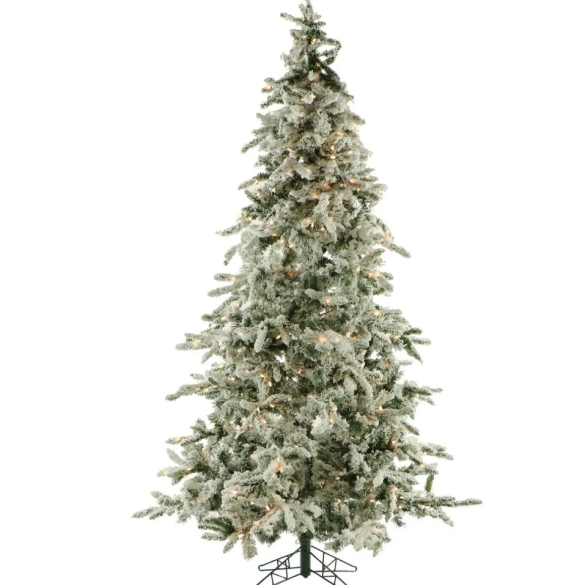 9-Ft. Flocked Mountain Pine Christmas Tree