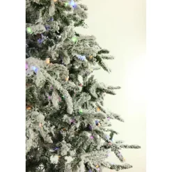 9-Ft. Flocked Mountain Pine Christmas Tree