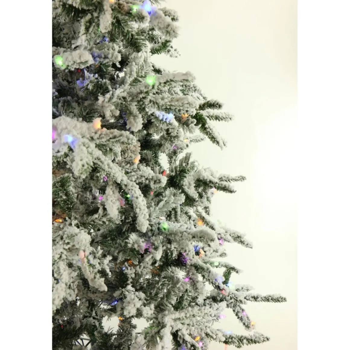 9-Ft. Flocked Mountain Pine Christmas Tree