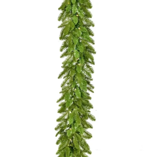 9 Ft. Grandland Garland With Warm White Led Lights