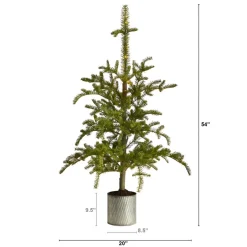 4.5Ft. Prelit Christmas Pine Tree In Planter