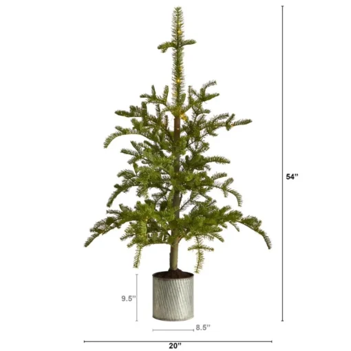 4.5Ft. Prelit Christmas Pine Tree In Planter