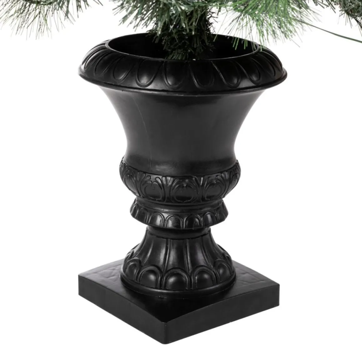 Glitzhome 4 Ft. Flockedchristmastree With Pinecone And Berries