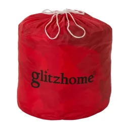 Glitzhome 12' Lighted Inflatable Snowman With Welcome Decor