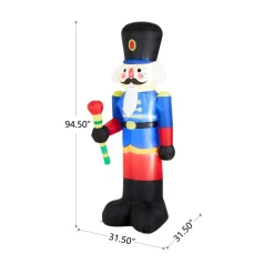 Glitzhome 8' Lighted Inflatable Soldier Decor
