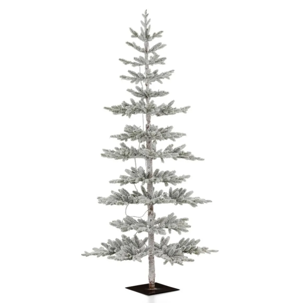 Glitzhome 7Ft. Deluxe Pre-Lit Pine Artificial Christmas Tree W/ Lights