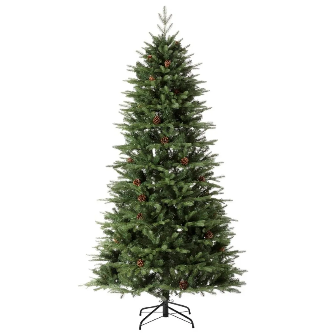 Glitzhome 7.5Ft Pre-Lit Green Fir Artificial Christmas Tree W/ 500 Led
