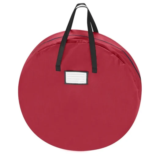 Hastings Home 36" Round Artificial Wreath Storage Bag