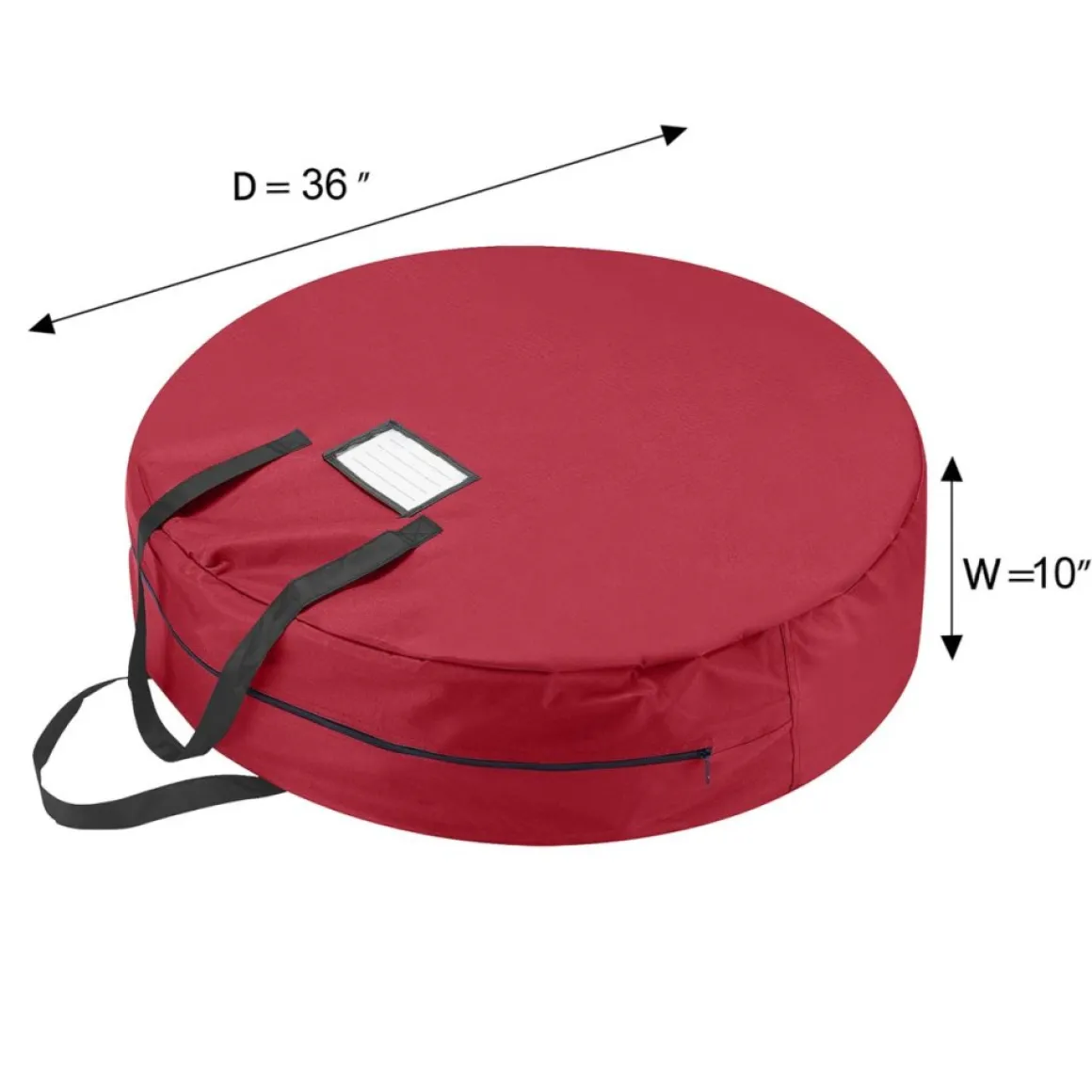 Hastings Home 36" Round Artificial Wreath Storage Bag