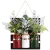 17" Holiday Assorted Christmas Mason Jar