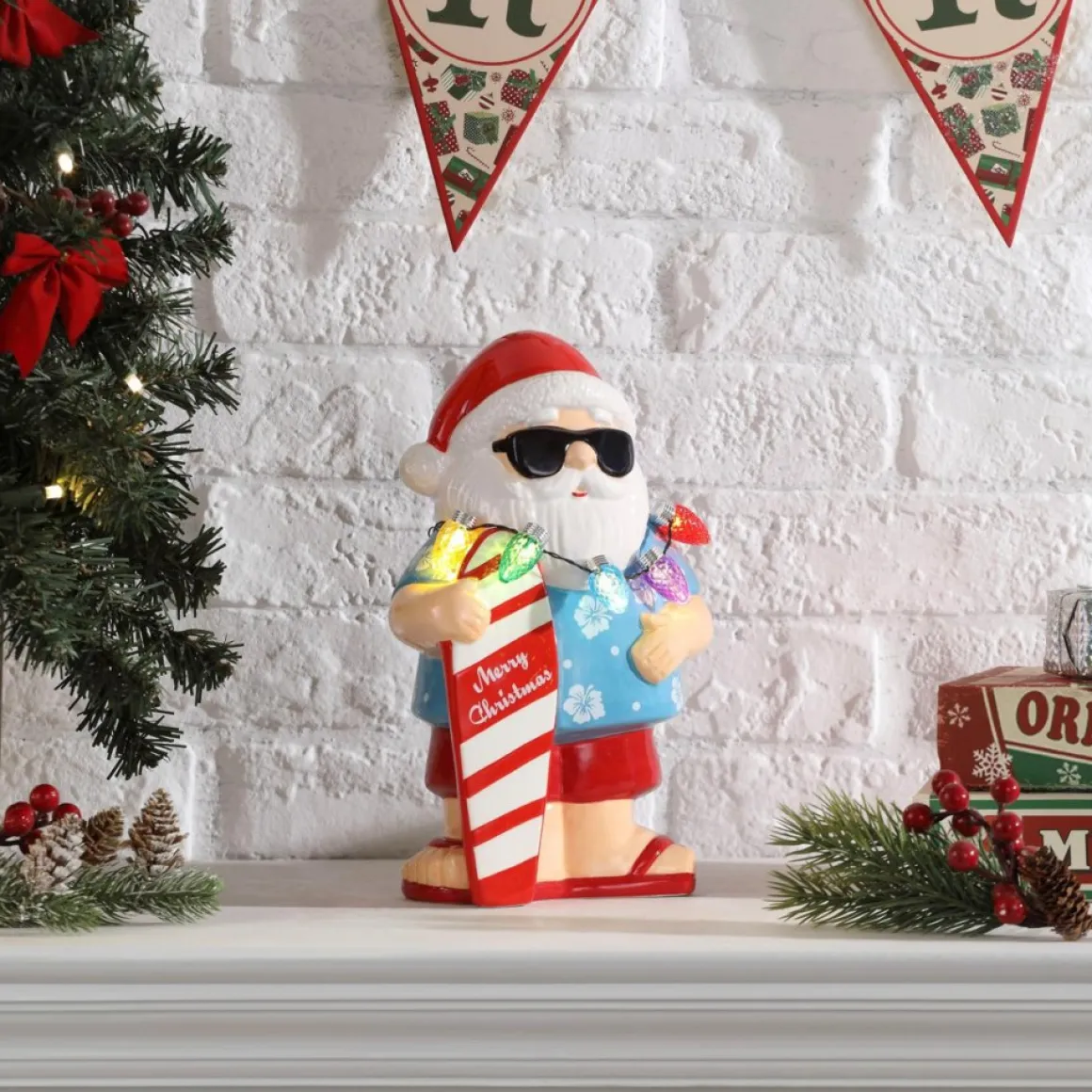 Mr. Christmas 10" Led Ceramic Figure With Timer