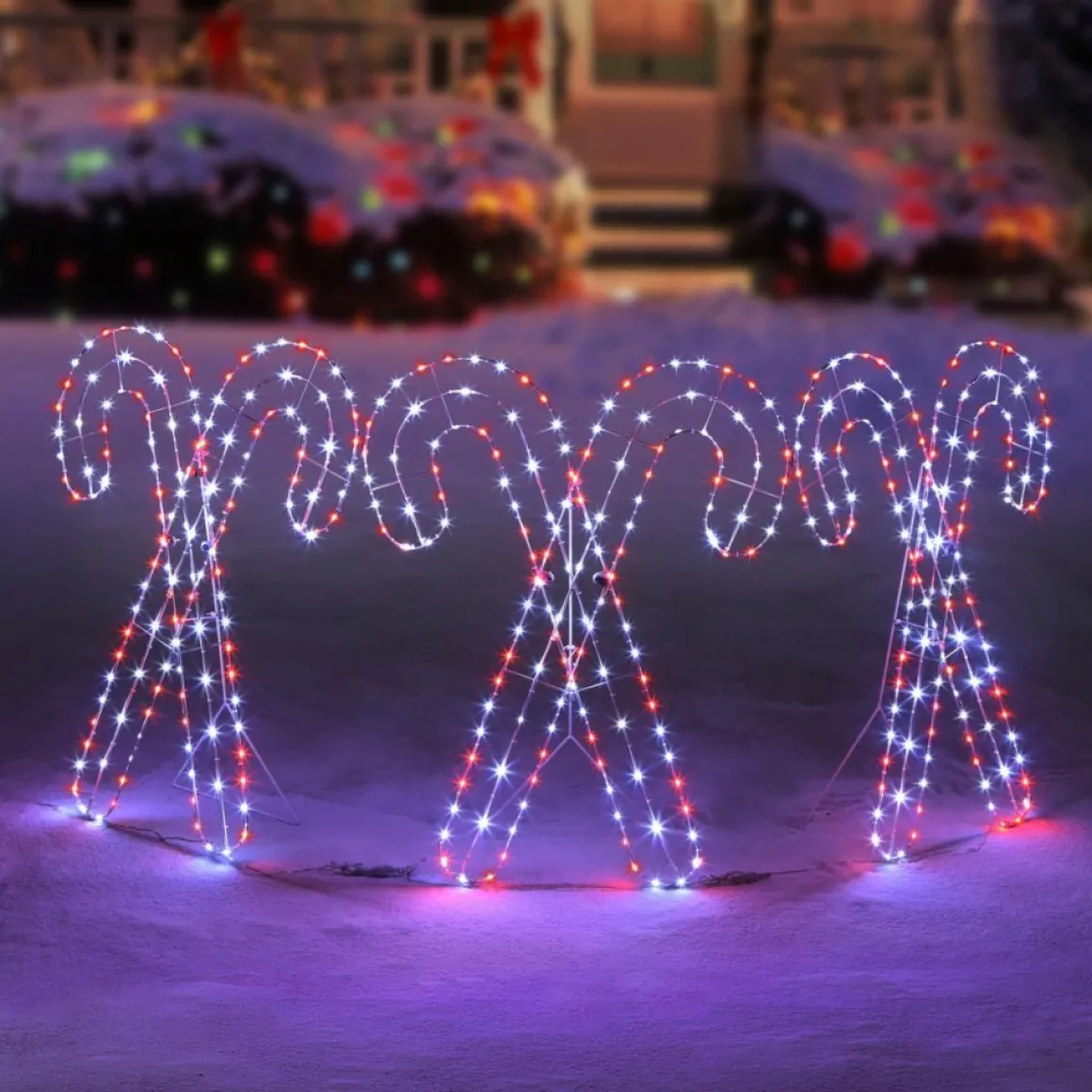 Mr. Christmas 3-Piece Folding Candy Canes Set