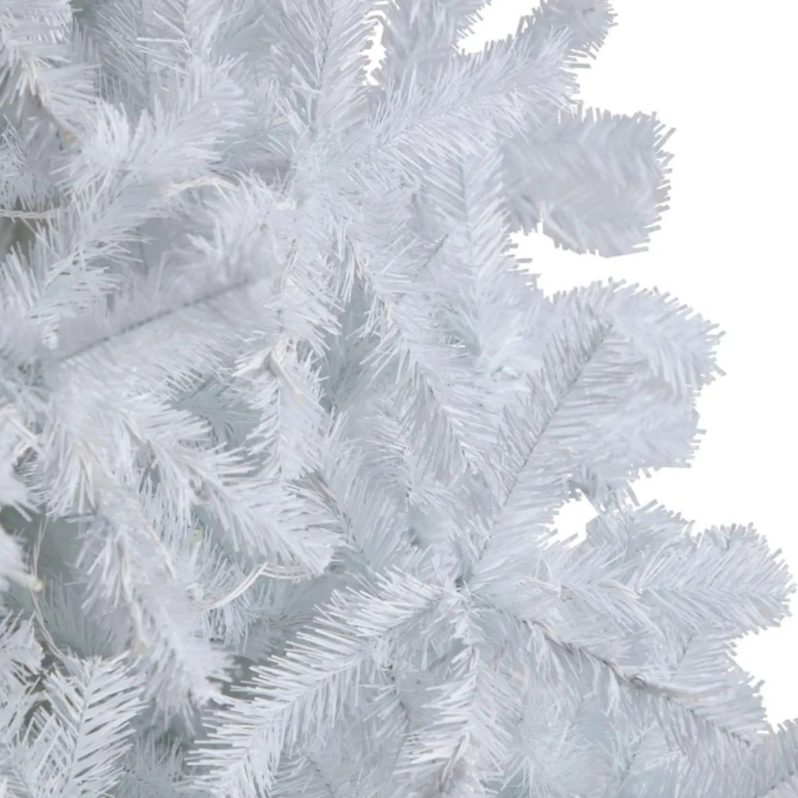 Nearly Natural 9 Ft. White Christmas Tree With 650 Led Lights