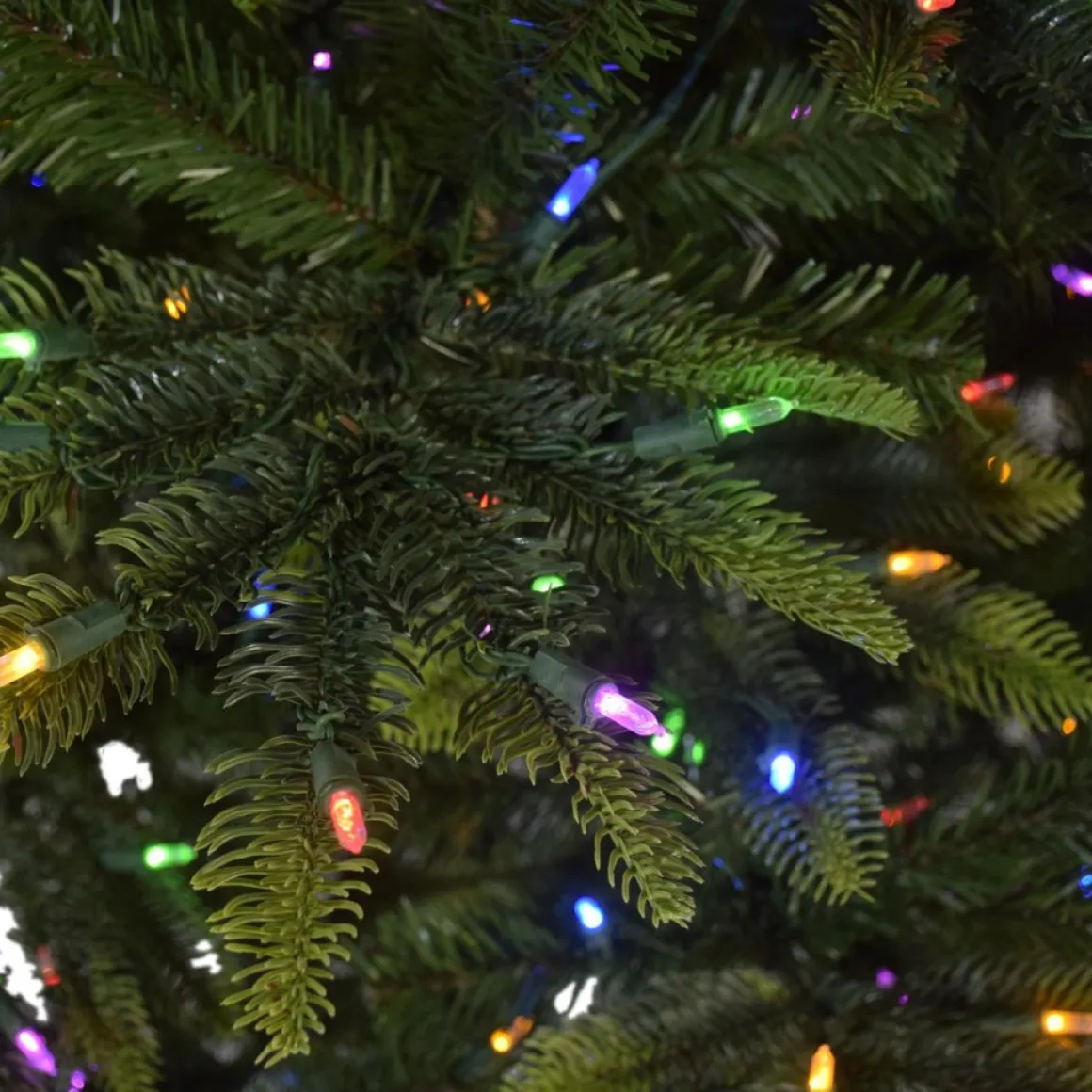 Puleo International 7.5' Color Select Pre-Lit Aspen Green Fir Tree