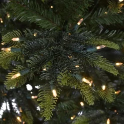 Puleo International 7.5' Color Select Pre-Lit Aspen Green Fir Tree