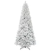 Puleo International 9' Flocked Virginia Pine Tree With 1460 Tips