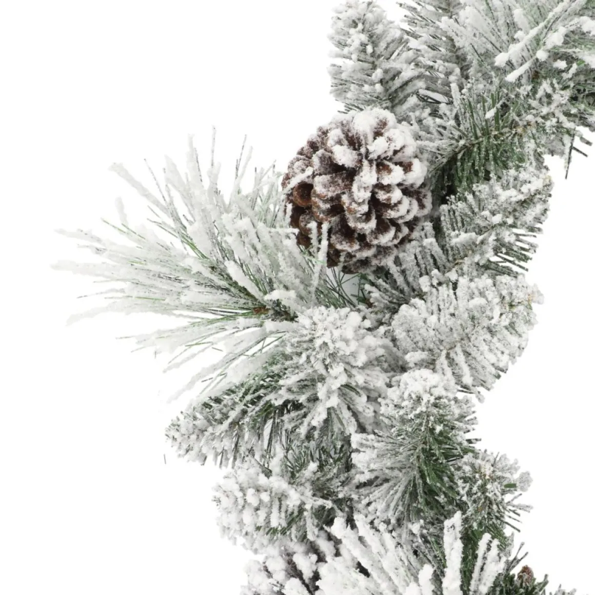 Puleo International 24" Flocked Berkshire Spruce Wreath With 56 Tips